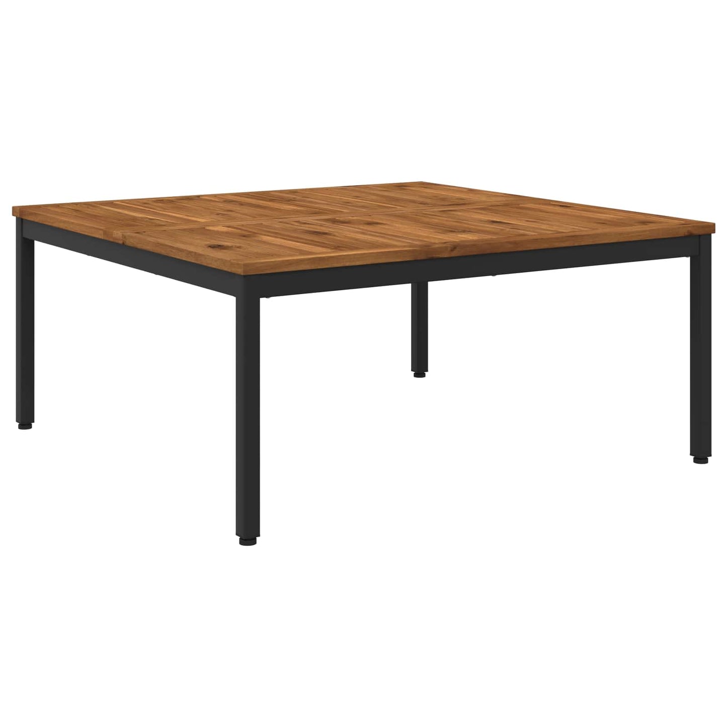 Salontafel Naturel en Zwart 100 x 100,5 x 45 cm