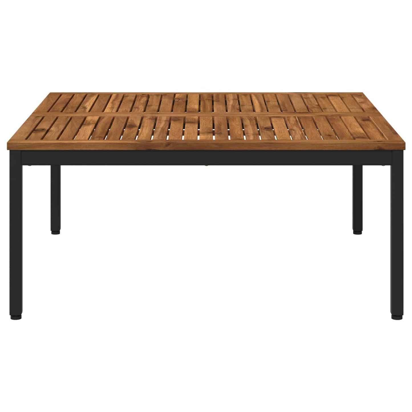 Salontafel Naturel en Zwart 100 x 100,5 x 45 cm