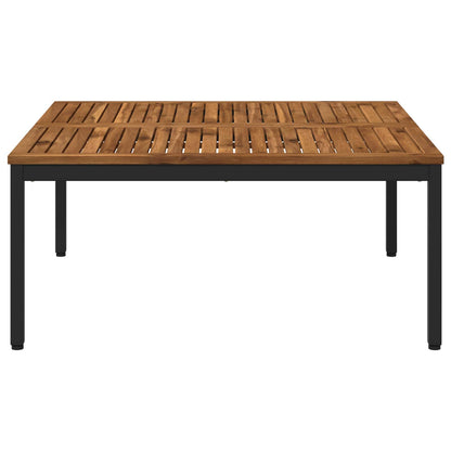 Salontafel Naturel en Zwart 100 x 100,5 x 45 cm