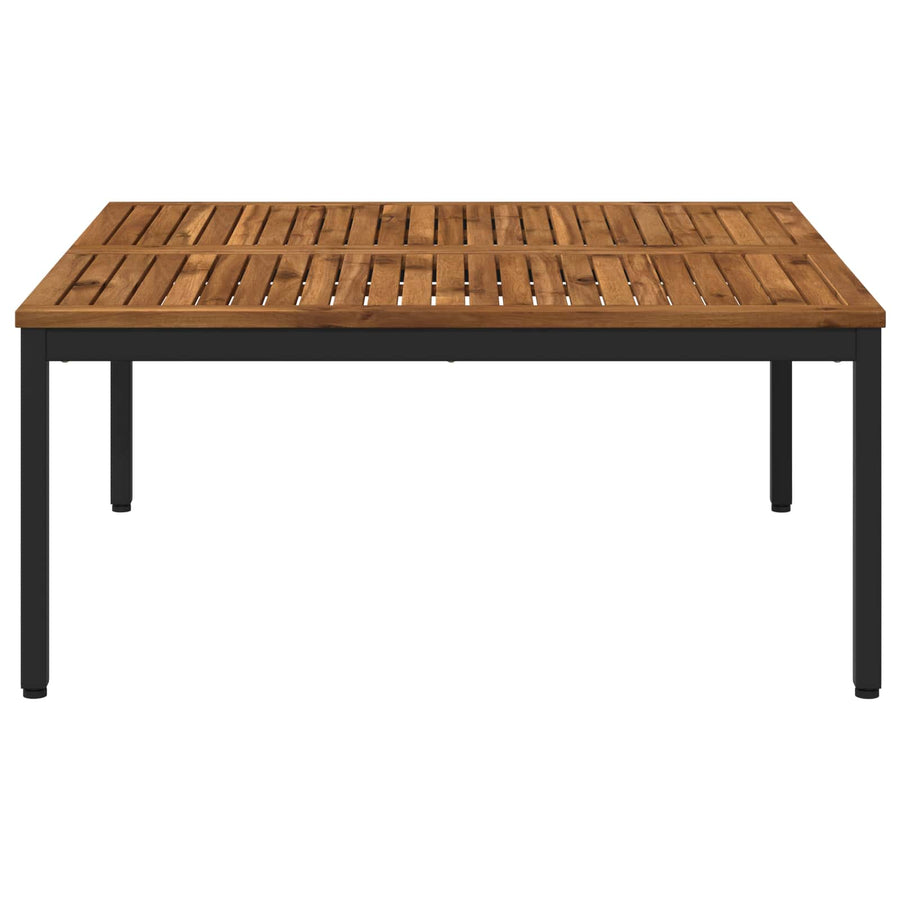 Salontafel Naturel en Zwart 100 x 100,5 x 45 cm