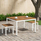 Salontafel Natuurlijk en Wit 100 x 100,5 x 45 cm