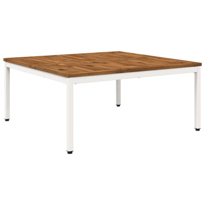 Salontafel Natuurlijk en Wit 100 x 100,5 x 45 cm