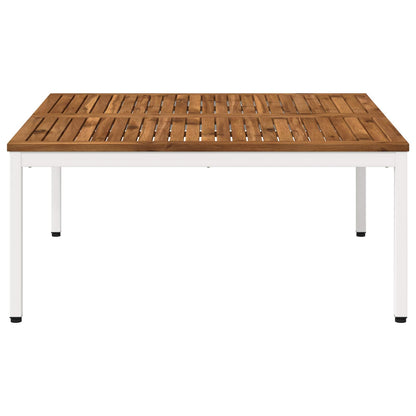 Salontafel Natuurlijk en Wit 100 x 100,5 x 45 cm