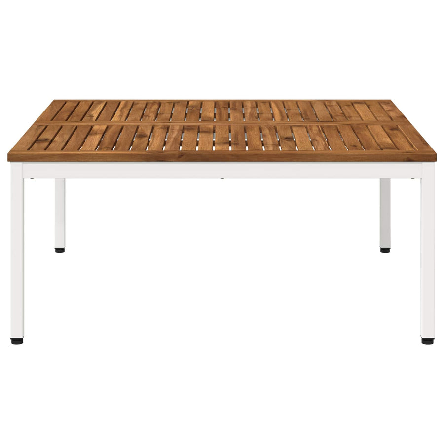 Salontafel Natuurlijk en Wit 100 x 100,5 x 45 cm