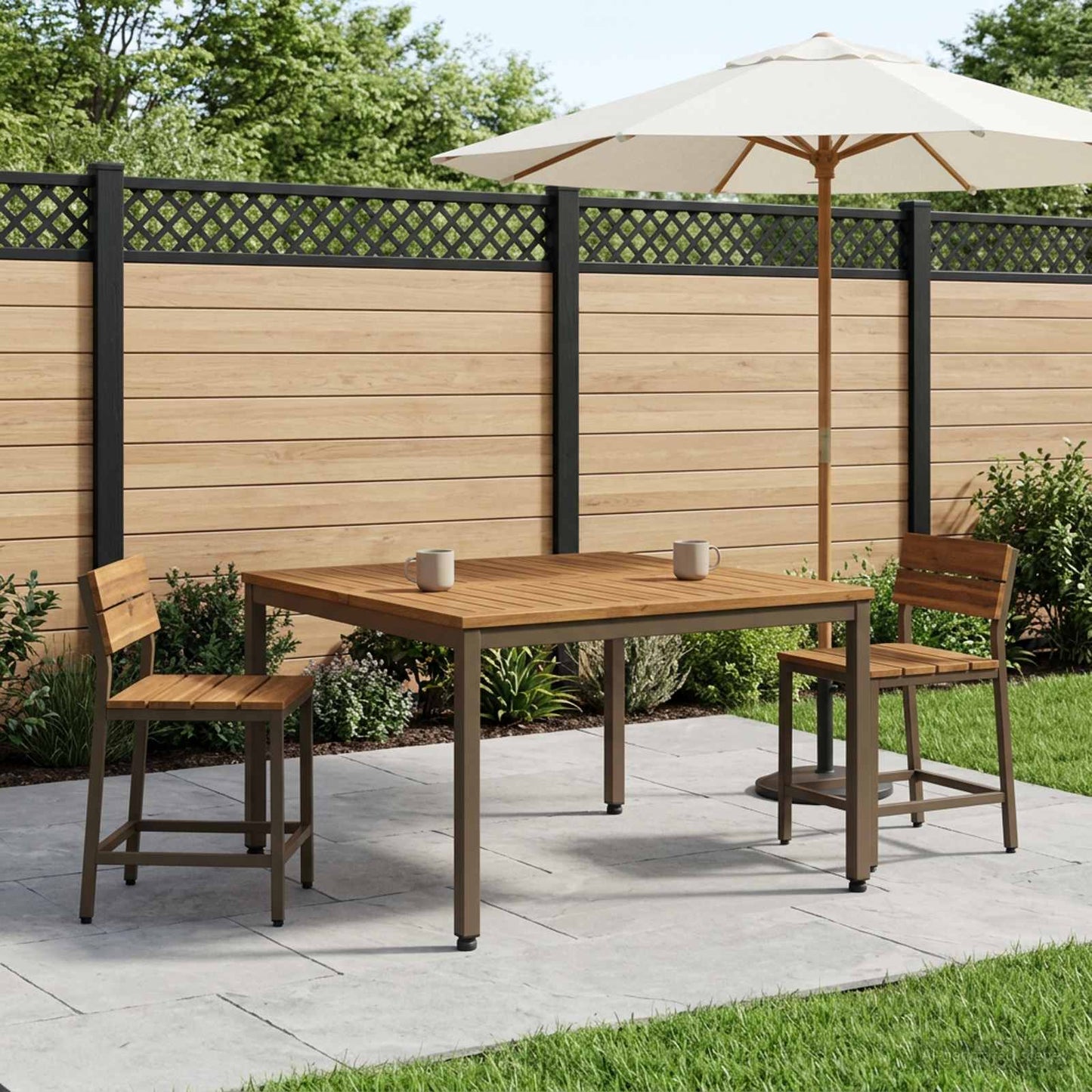 Salontafel Natuurlijk en Koffie 100 x 100,5 x 45 cm