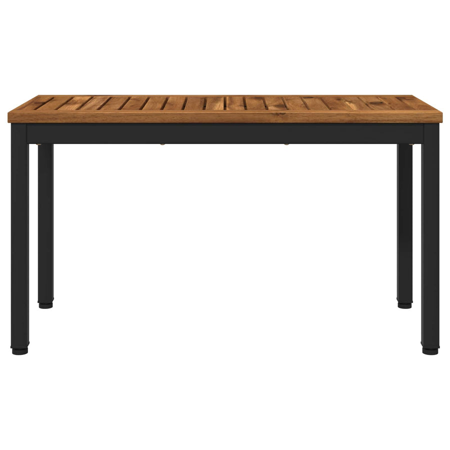 Tuinbank 80,5 x 35 x 45 cm Massief Acaciahout Naturel en Zwart