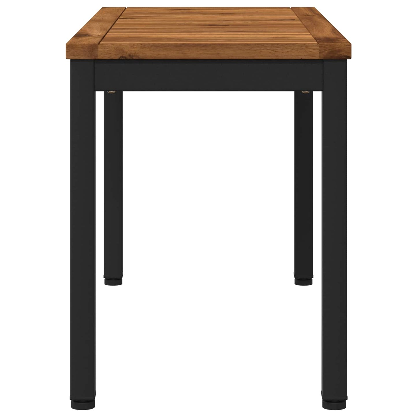 Tuinbank 80,5 x 35 x 45 cm Massief Acaciahout Naturel en Zwart