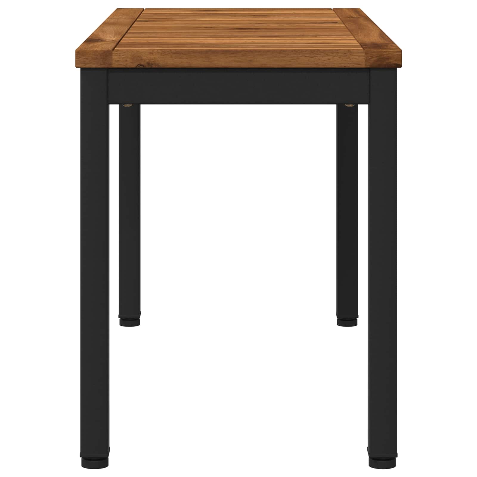 Tuinbank 80,5 x 35 x 45 cm Massief Acaciahout Naturel en Zwart