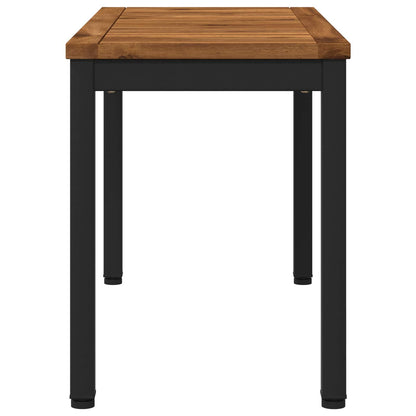 Tuinbank 80,5 x 35 x 45 cm Massief Acaciahout Naturel en Zwart