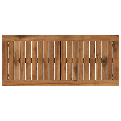 Tuinbank 80,5 x 35 x 45 cm Massief Acaciahout Naturel en Zwart