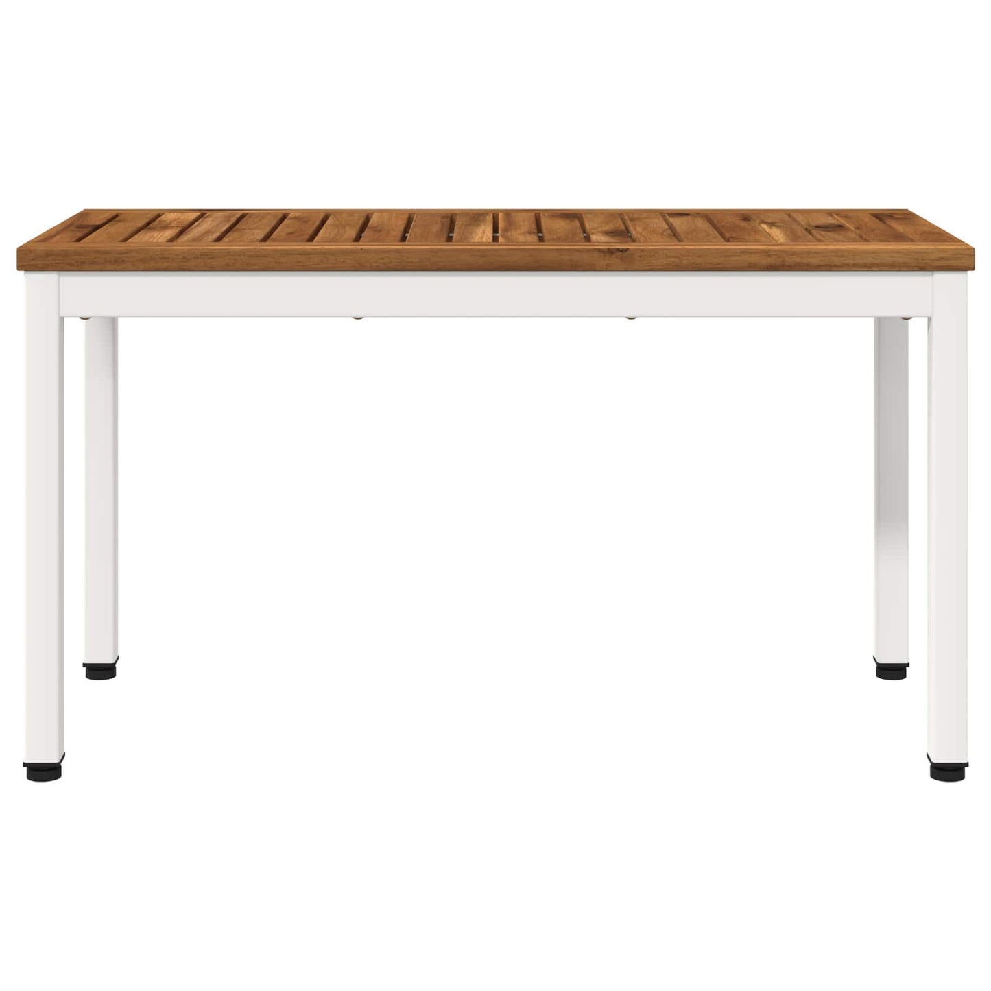 Tuinbank 80,5 x 35 x 45 cm Massief Acaciahout Natuurlijk en Wit