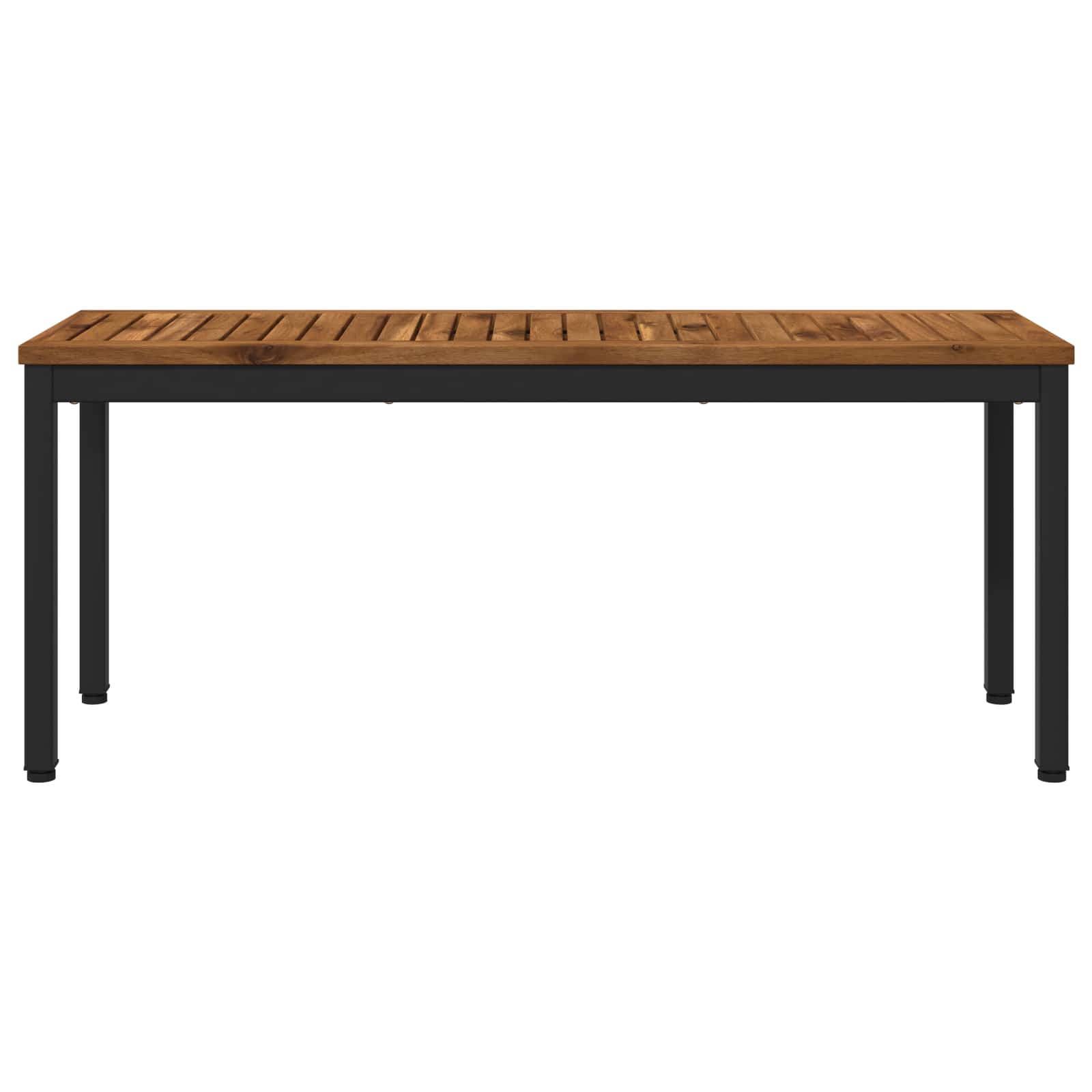 Tuinbank 108,5 x 35 x 45 cm Massief Acaciahout Naturel en Zwart