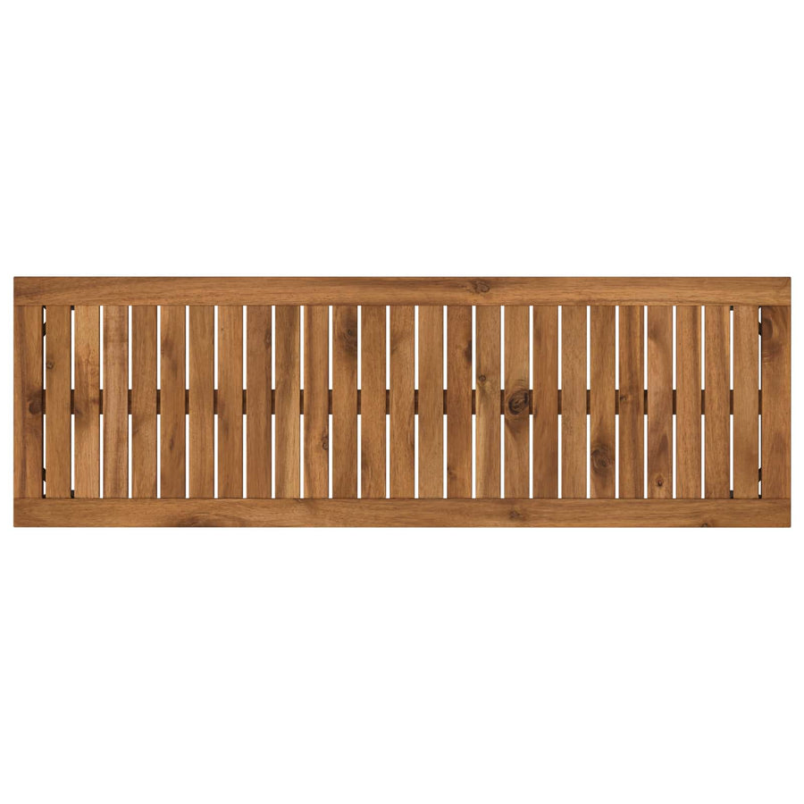 Tuinbank 108,5 x 35 x 45 cm Massief Acaciahout Naturel en Zwart