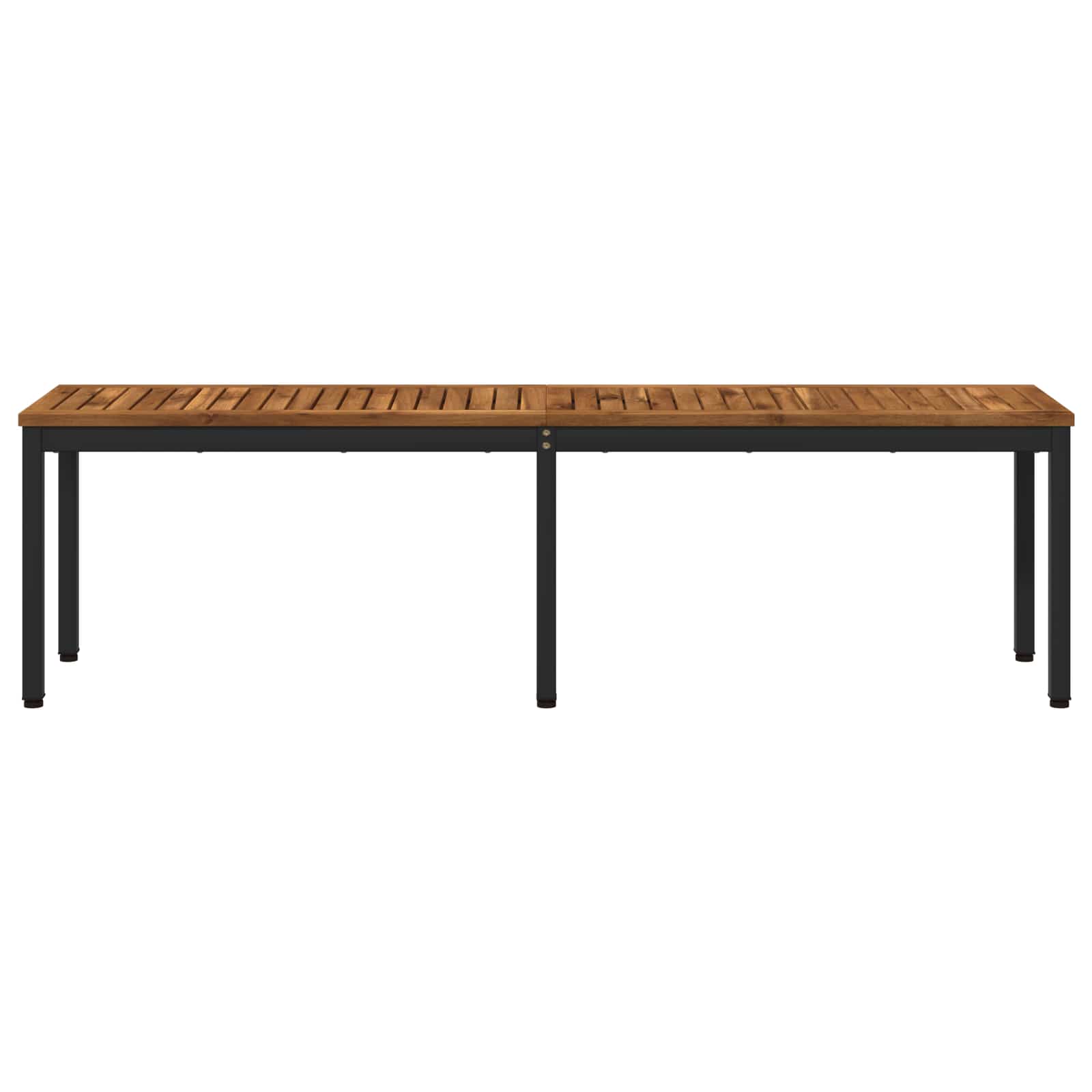 Tuinbank 161 x 35 x 45 cm Massief Acaciahout Naturel en Zwart