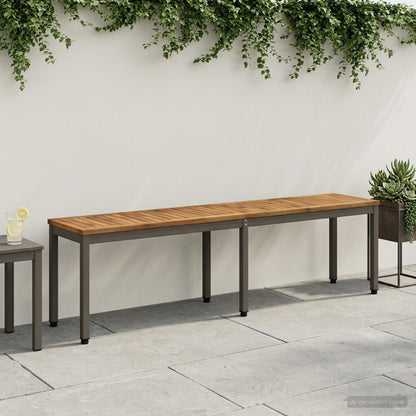 Tuinbank 161 x 35 x 45 cm Massief Acaciahout Rechthoekig