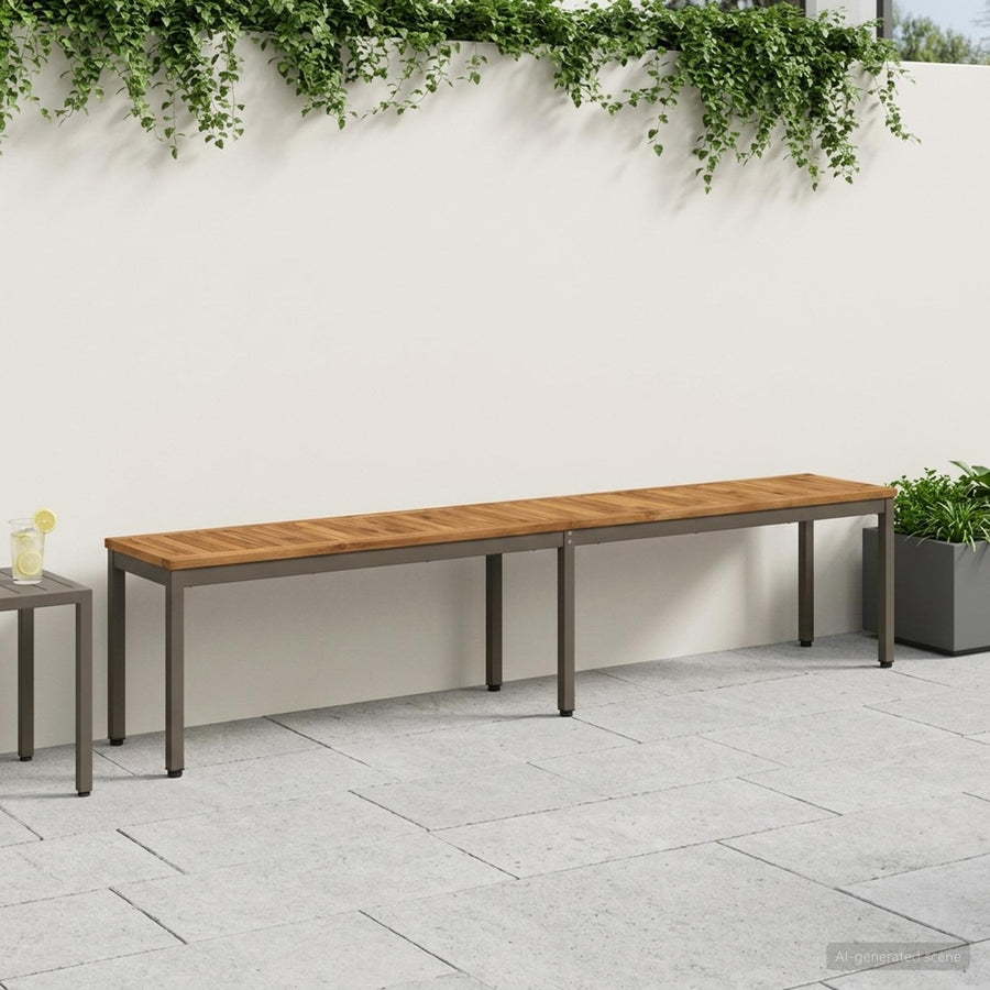 Tuinbank 201 x 35 x 45 cm Massief Acaciahout Rechthoekig