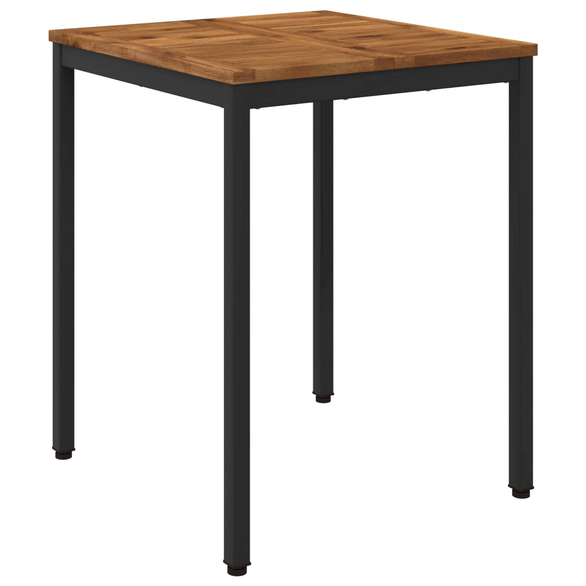Tuindiner tafel Naturel en Zwart 60 x 60,5 x 75 cm
