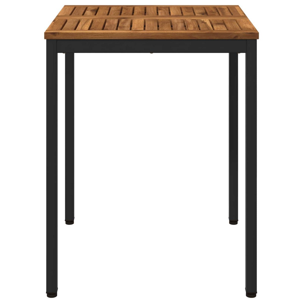 Tuindiner tafel Naturel en Zwart 60 x 60,5 x 75 cm