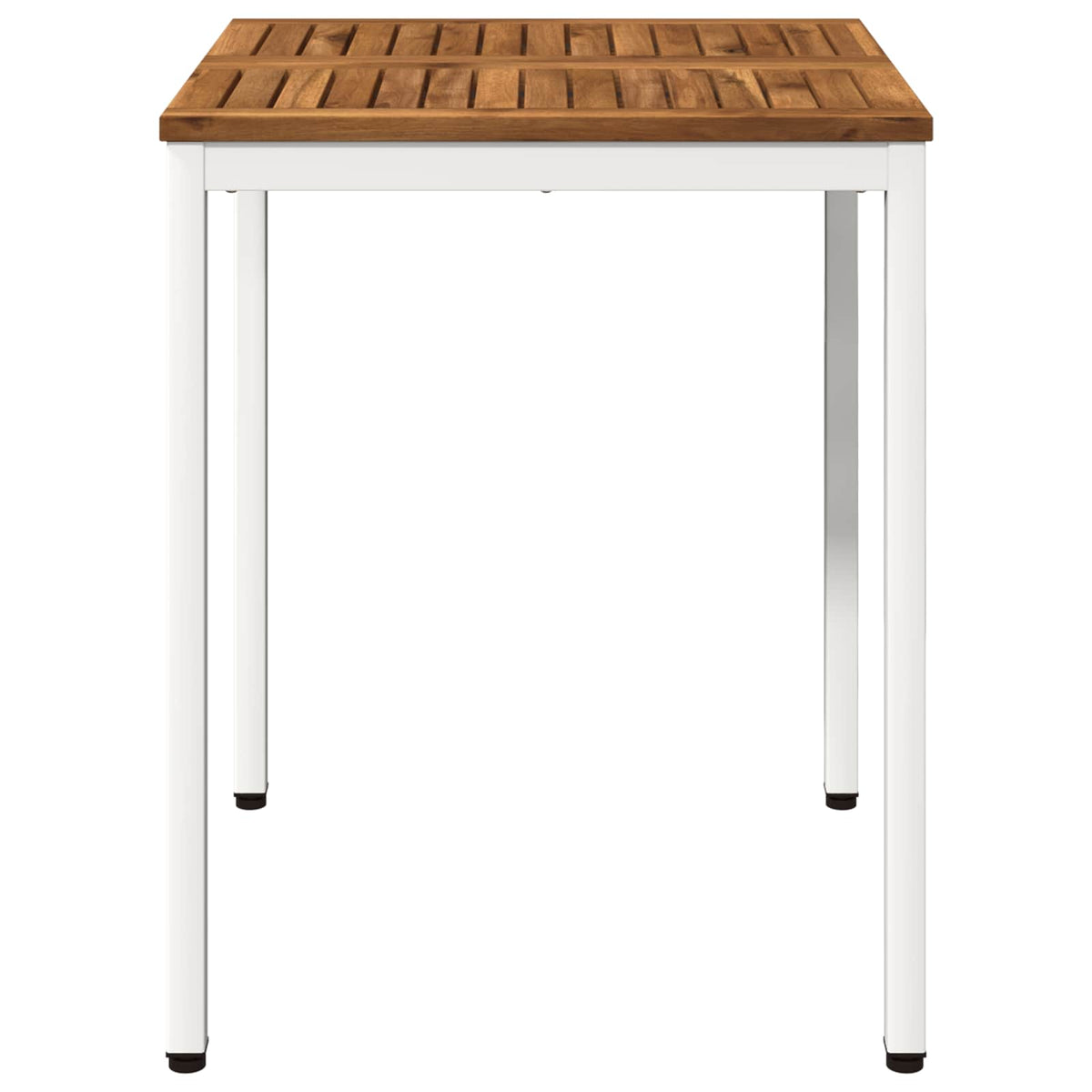 Tuindiner tafel Natuurlijk en Wit 60 x 60,5 x 75 cm