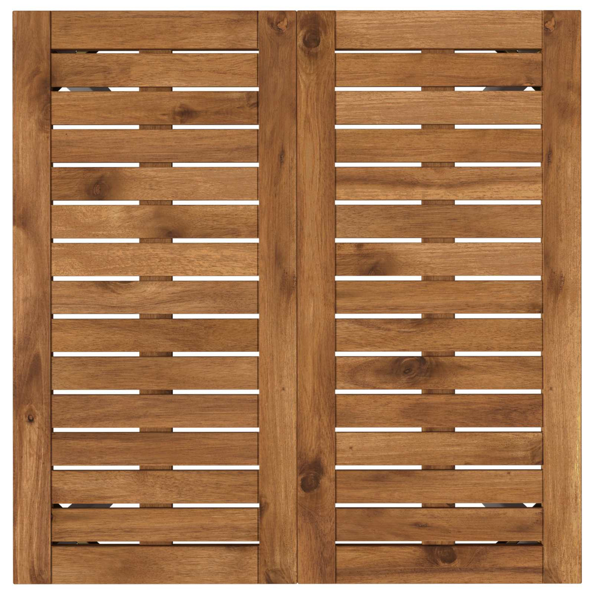 Tuindiner tafel Natuurlijk en Wit 60 x 60,5 x 75 cm
