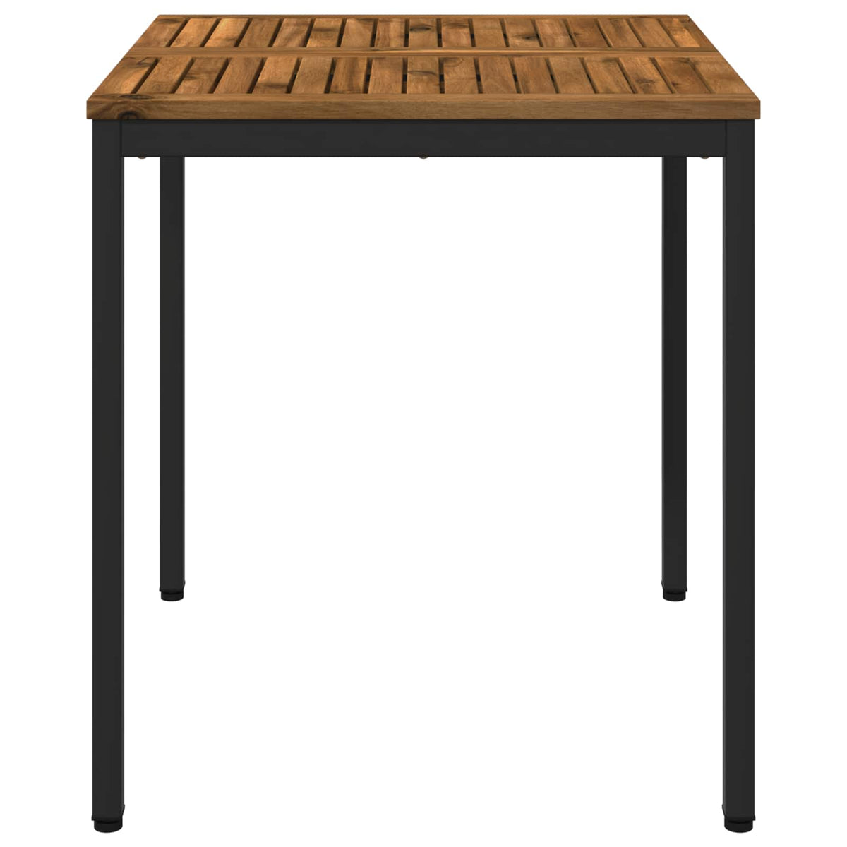 Tuindiner tafel Naturel en Zwart 70 x 68,5 x 75 cm