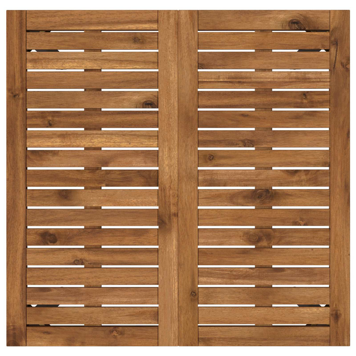 Tuindiner tafel Naturel en Zwart 70 x 68,5 x 75 cm
