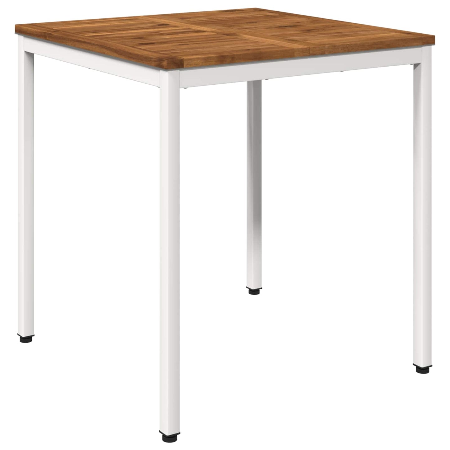 Tuindiner tafel Natuurlijk en Wit 70 x 68,5 x 75 cm