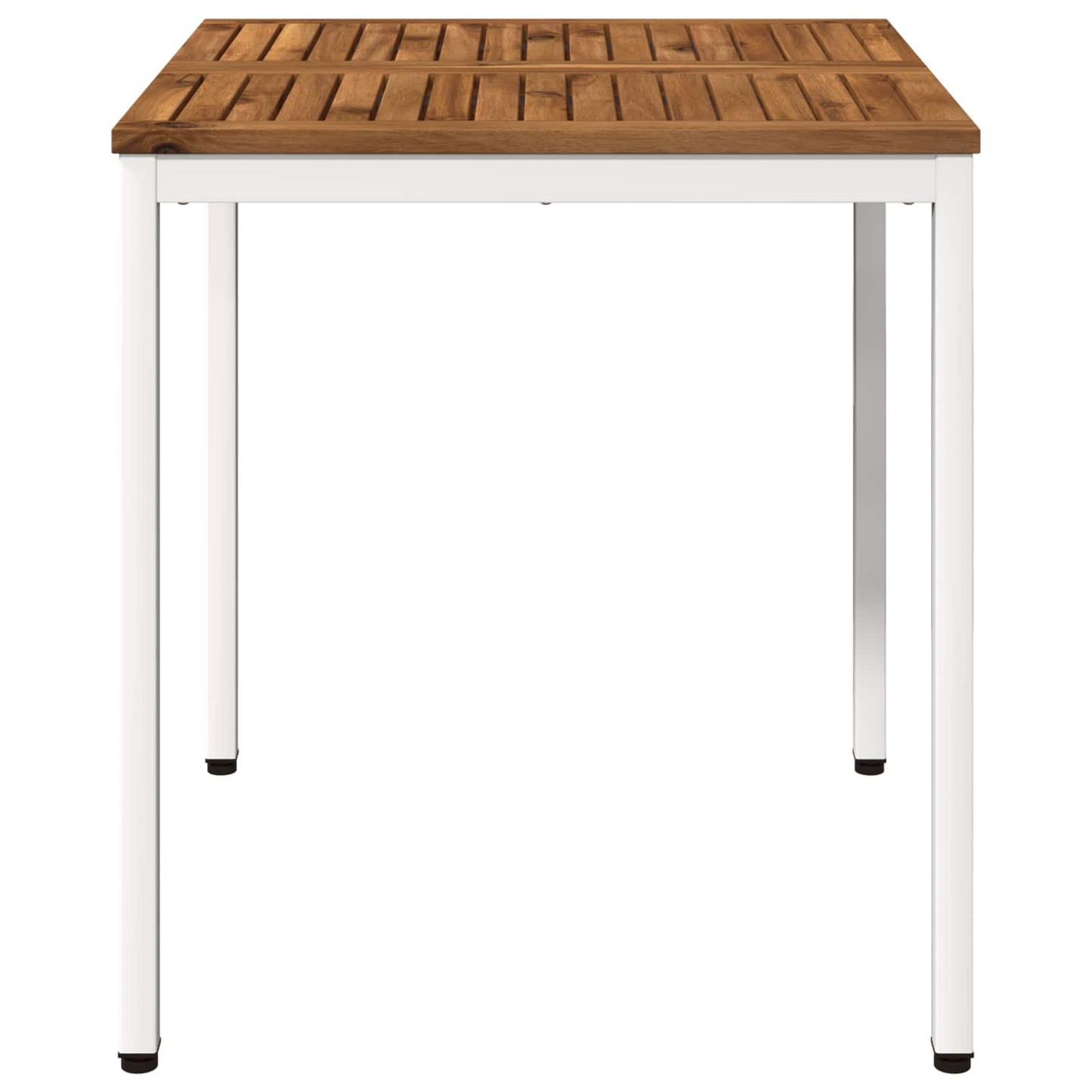 Tuindiner tafel Natuurlijk en Wit 70 x 68,5 x 75 cm