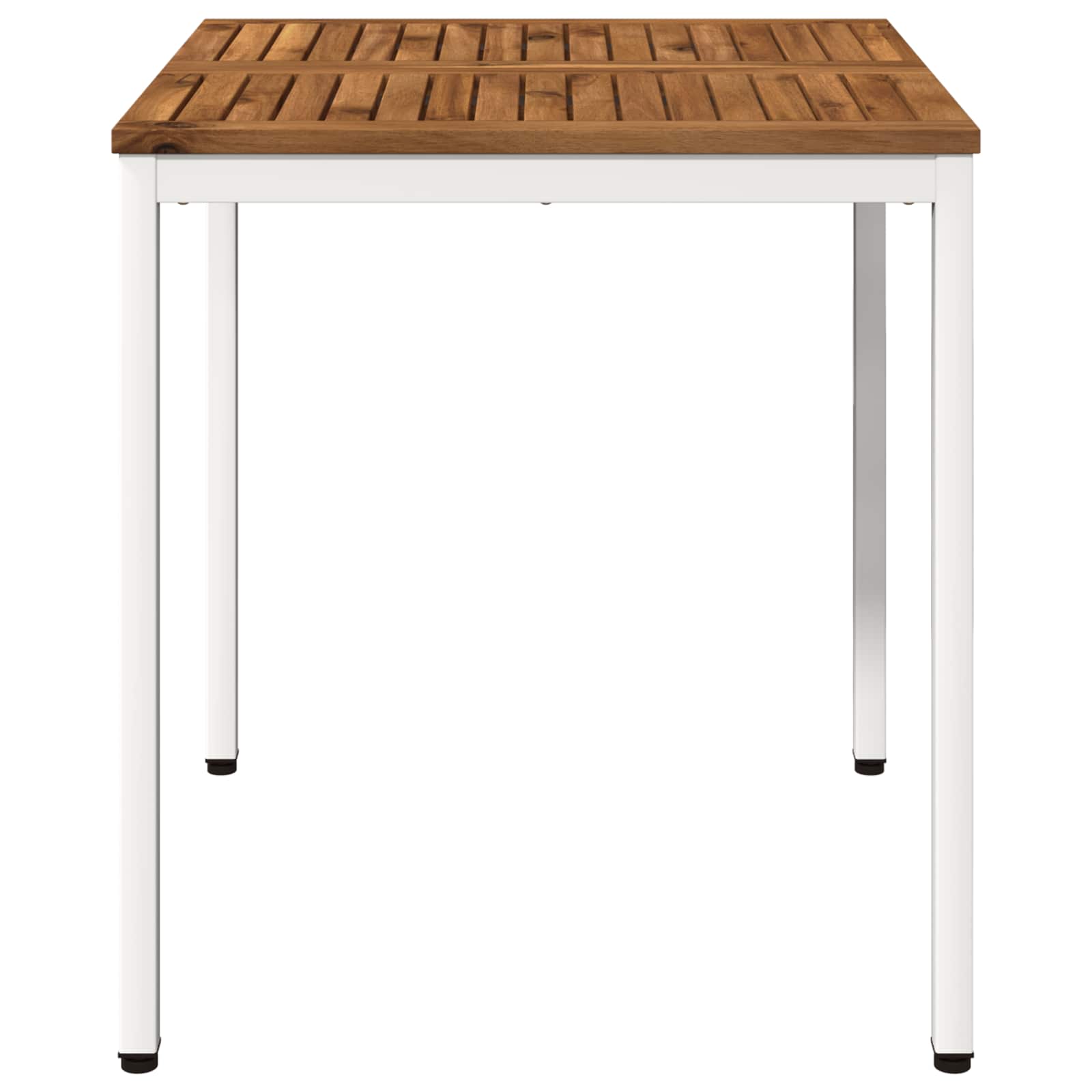 Tuindiner tafel Natuurlijk en Wit 70 x 68,5 x 75 cm