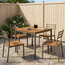 Tuindiner tafel Natuurlijk en Koffie 80 x 80,5 x 75 cm