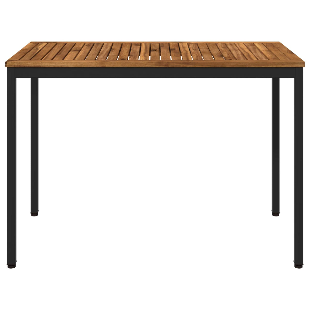 Tuindiner tafel Naturel en Zwart 108,5 x 55 x 75 cm