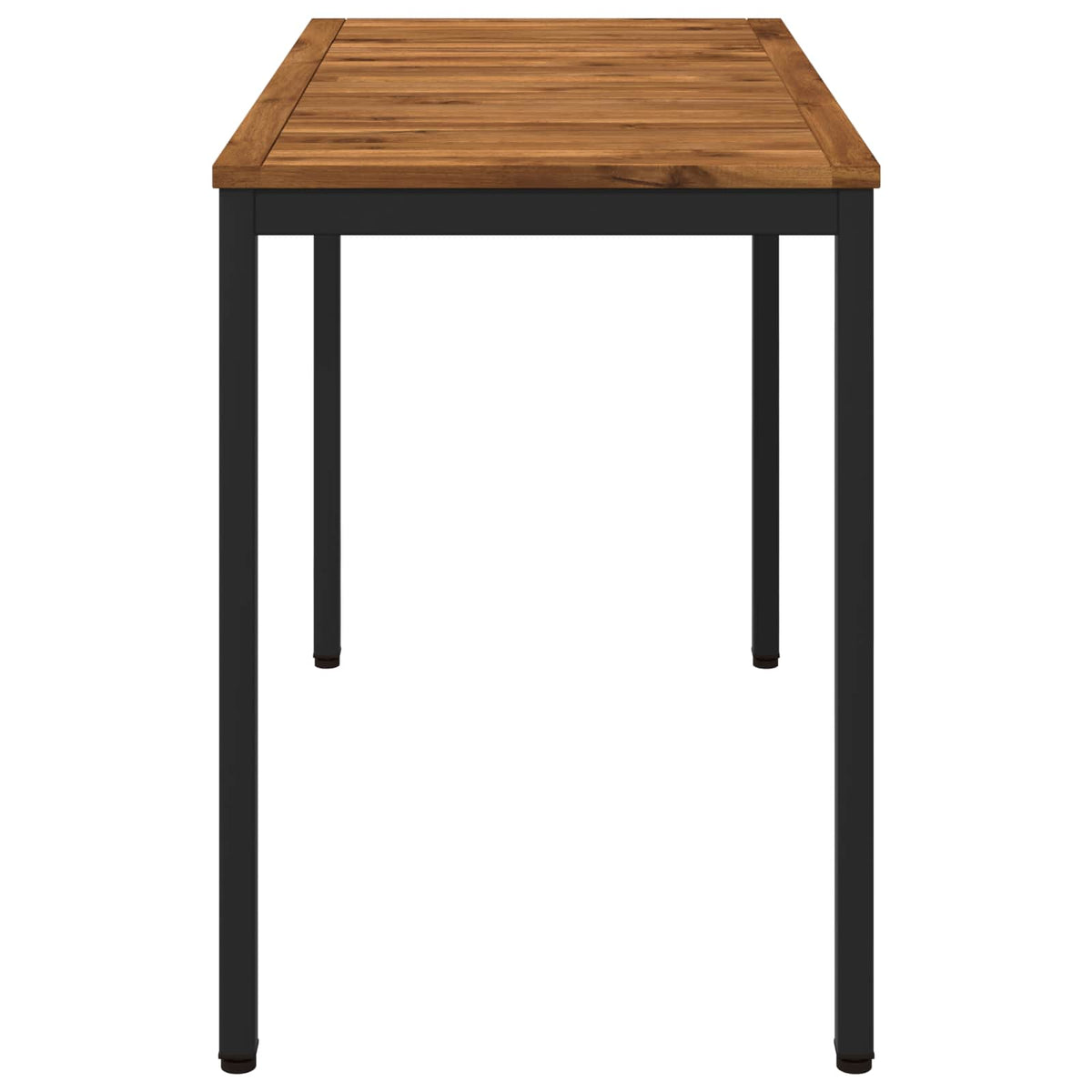 Tuindiner tafel Naturel en Zwart 108,5 x 55 x 75 cm