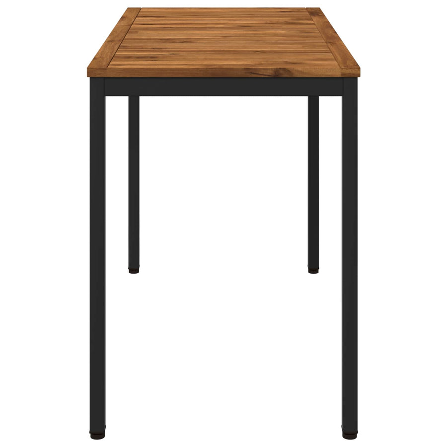 Tuindiner tafel Naturel en Zwart 108,5 x 55 x 75 cm
