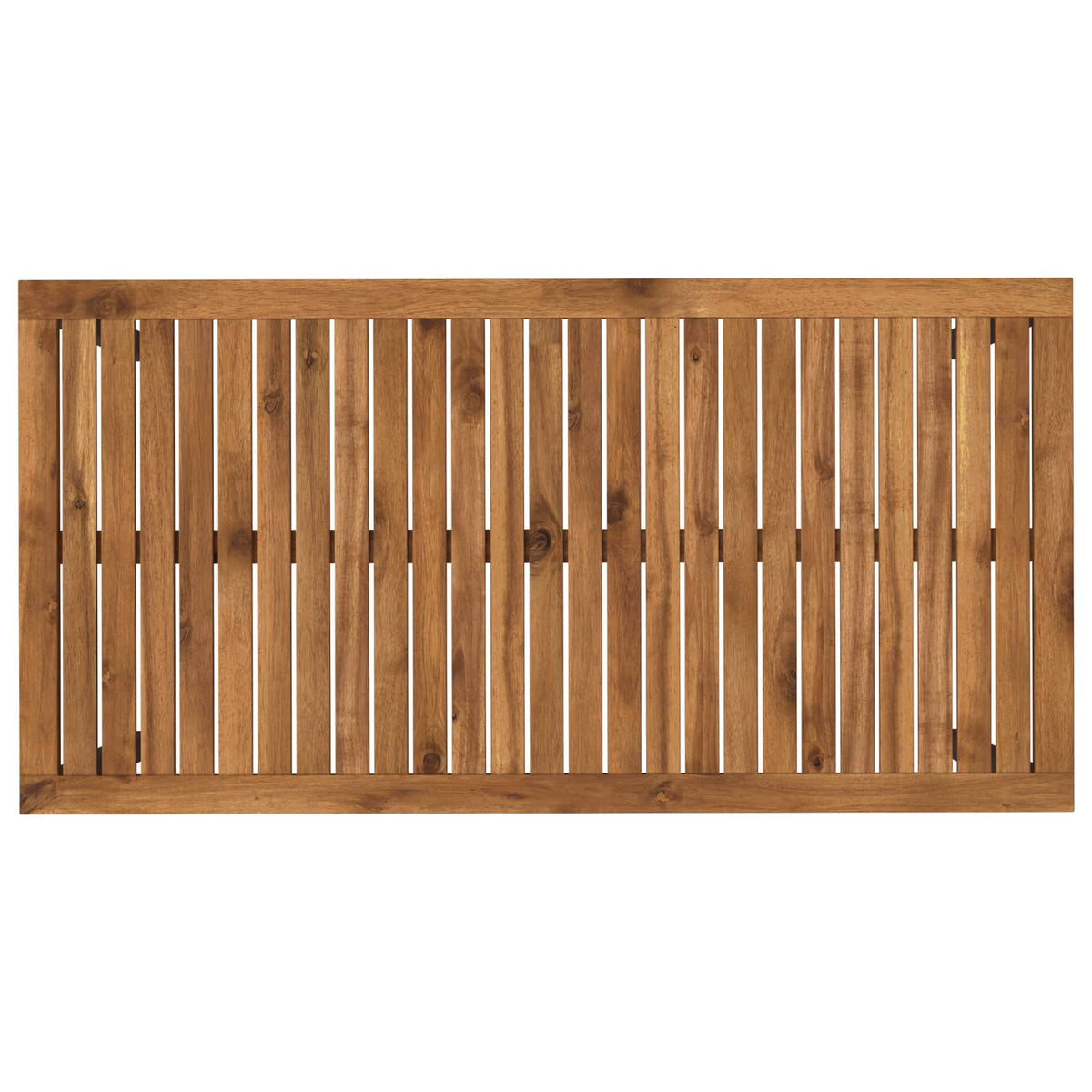 Tuindiner tafel Naturel en Zwart 108,5 x 55 x 75 cm