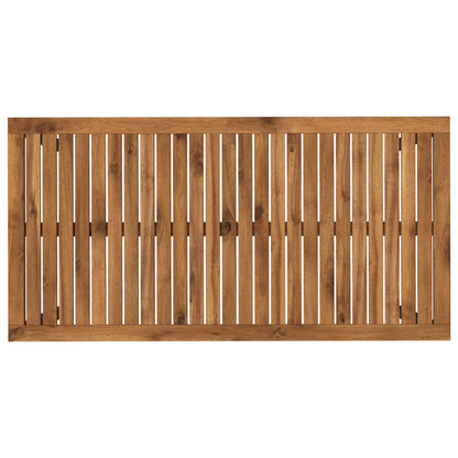Tuindiner tafel Naturel en Zwart 108,5 x 55 x 75 cm