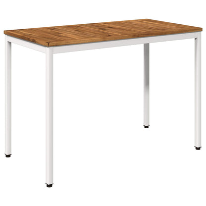 Tuindiner tafel Natuurlijk en Wit 108,5 x 55 x 75 cm