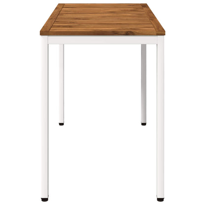 Tuindiner tafel Natuurlijk en Wit 108,5 x 55 x 75 cm