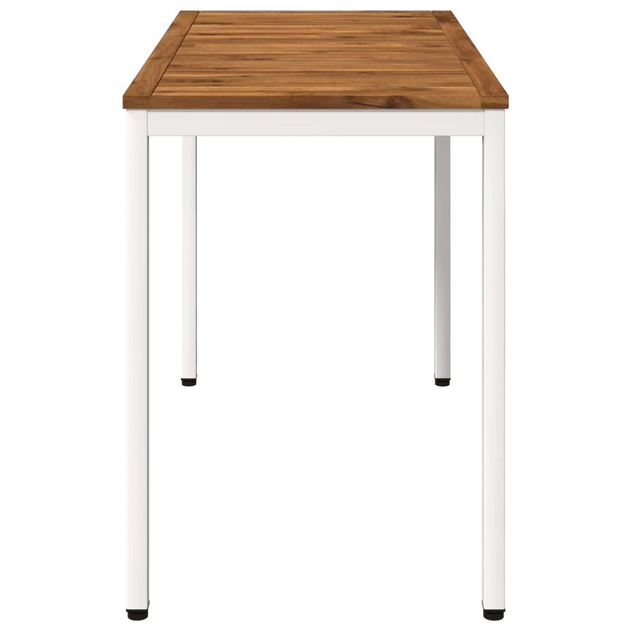 Tuindiner tafel Natuurlijk en Wit 108,5 x 55 x 75 cm