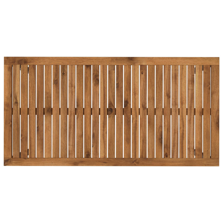 Tuindiner tafel Natuurlijk en Wit 108,5 x 55 x 75 cm
