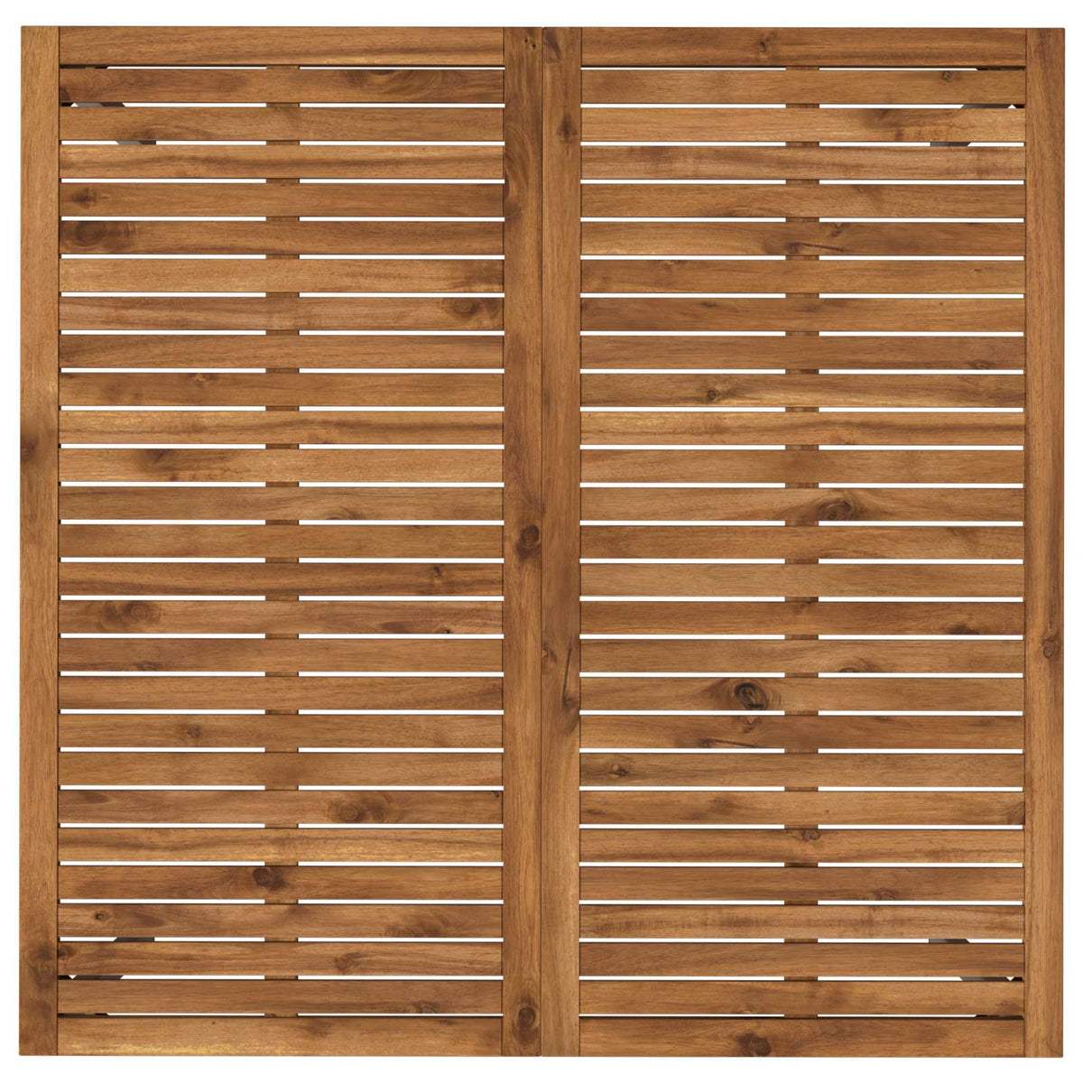 Tuindiner tafel Natuurlijk en Wit 110 x 108,5 x 75 cm