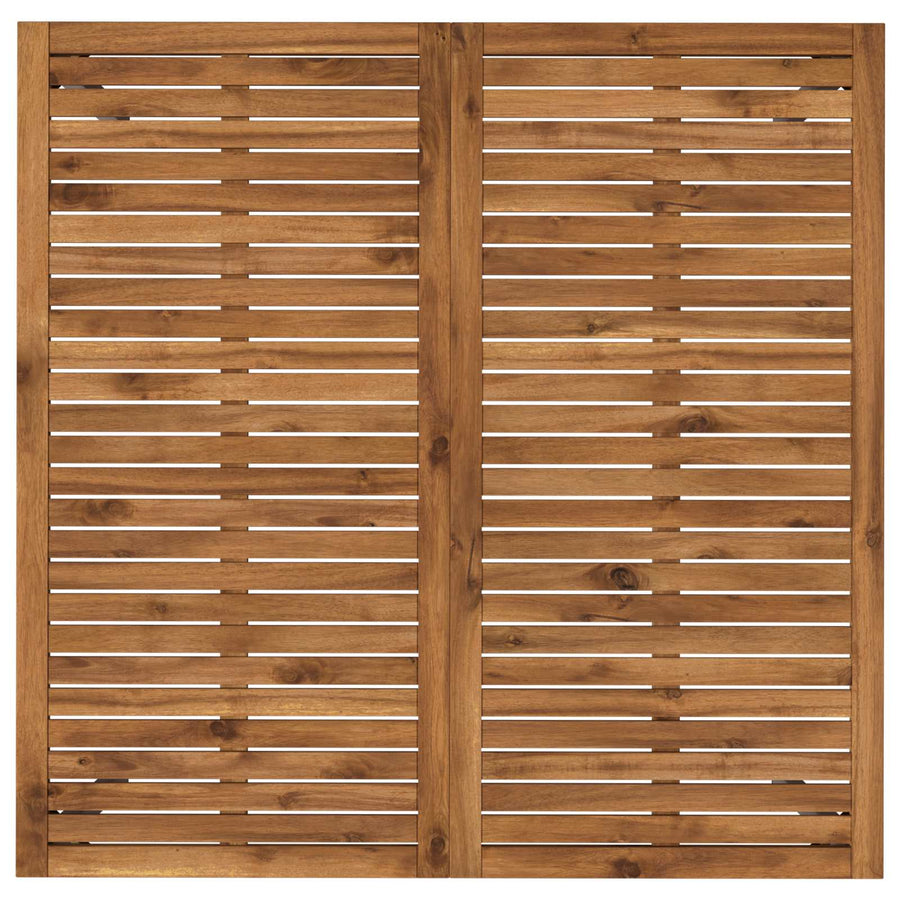 Tuindiner tafel Natuurlijk en Wit 110 x 108,5 x 75 cm
