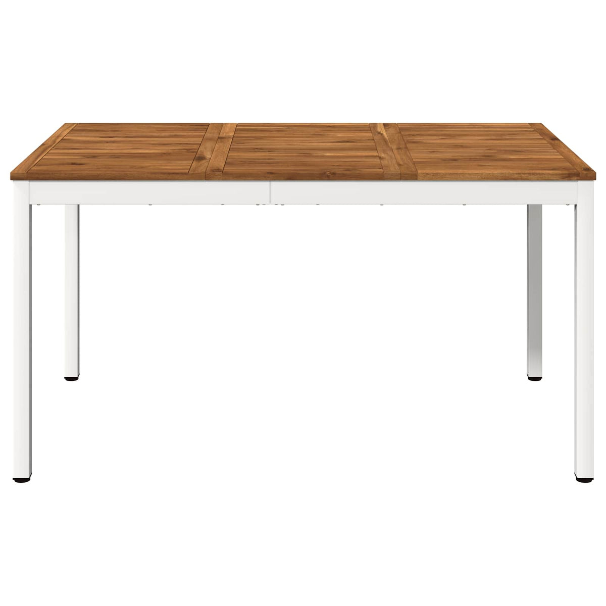 Tuindiner tafel Natuurlijk en Wit 141 x 80,5 x 75 cm