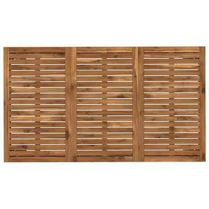 Tuindiner tafel Natuurlijk en Wit 141 x 80,5 x 75 cm
