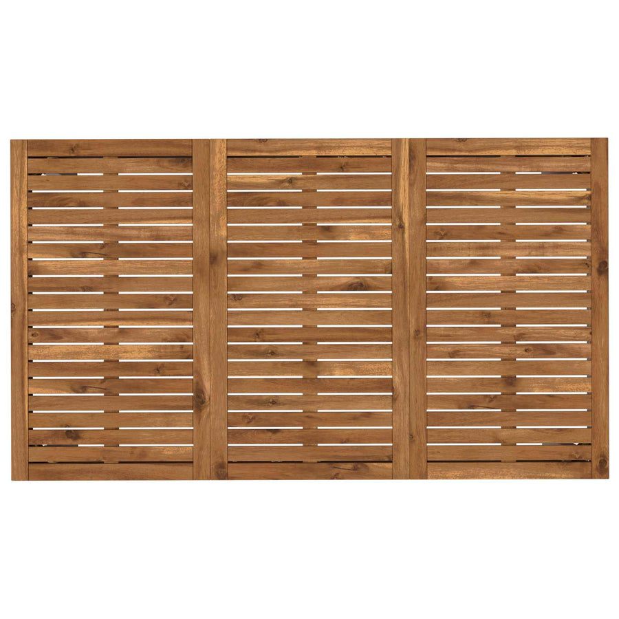 Tuindiner tafel Natuurlijk en Wit 141 x 80,5 x 75 cm