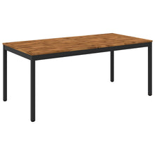 Tuindiner tafel Naturel en Zwart 147 x 88,5 x 75 cm