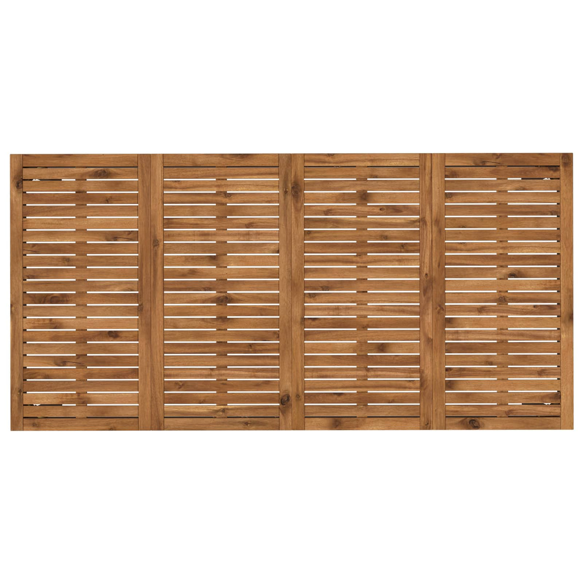 Tuindiner tafel Naturel en Zwart 147 x 88,5 x 75 cm