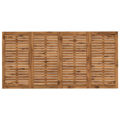 Tuindiner tafel Naturel en Zwart 147 x 88,5 x 75 cm