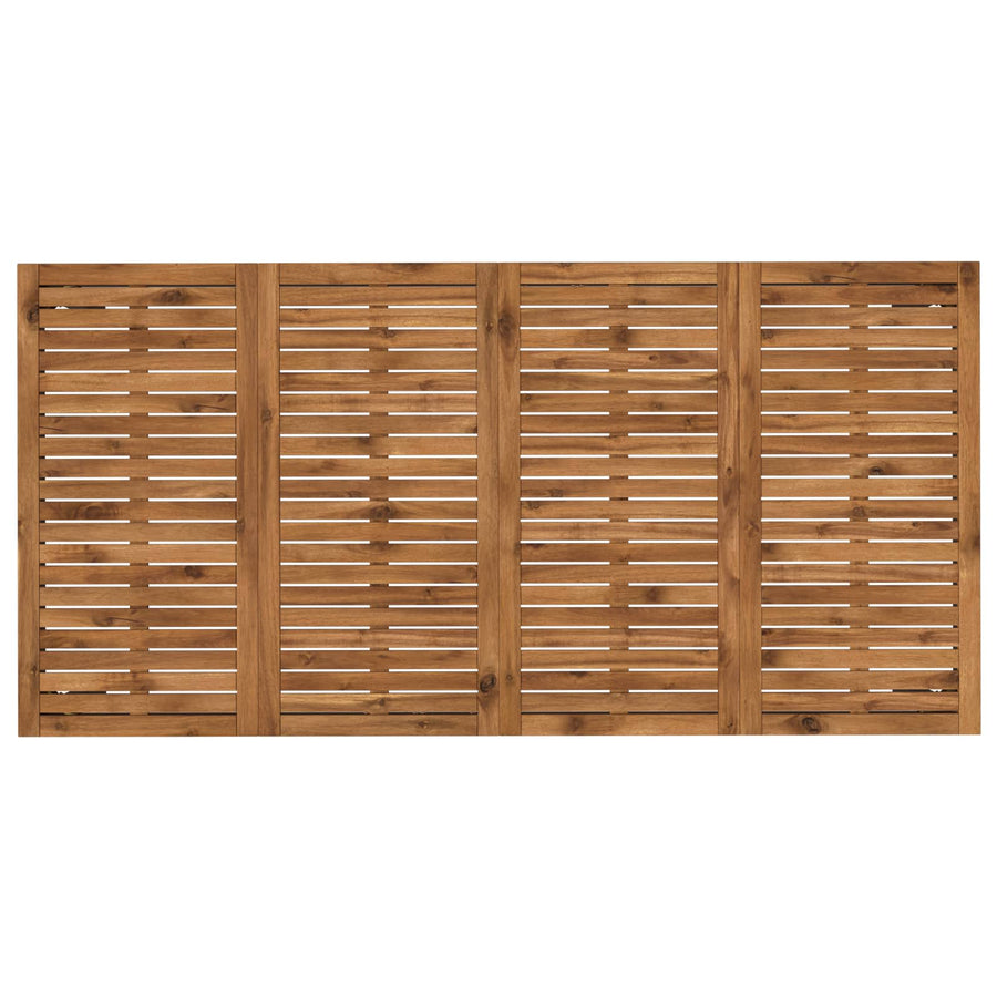 Tuindiner tafel Naturel en Zwart 147 x 88,5 x 75 cm