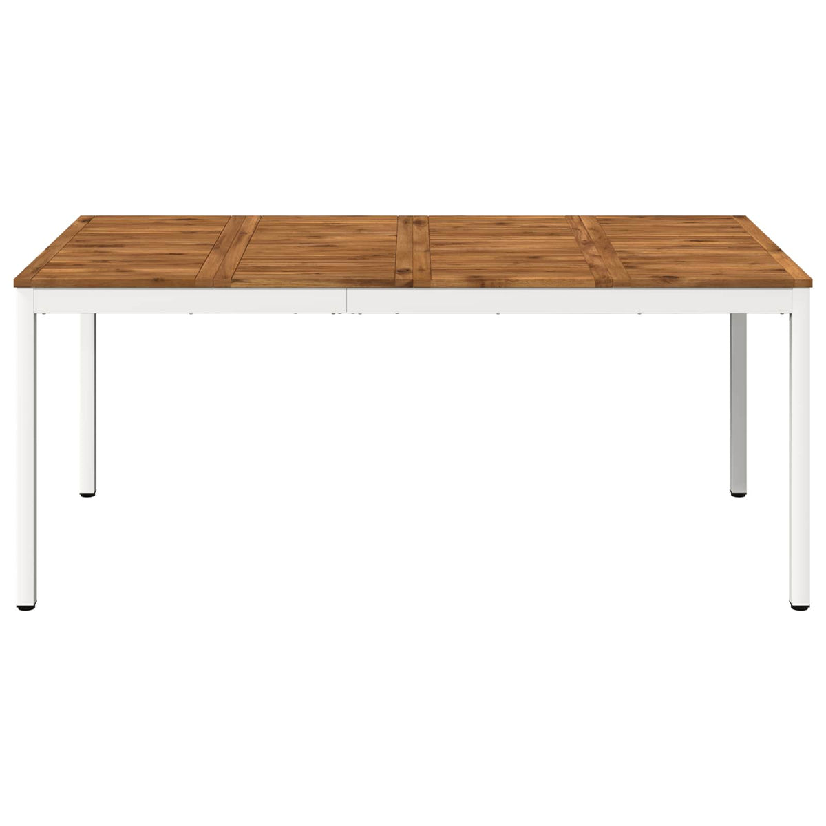 Tuindiner tafel Natuurlijk en Wit 147 x 88,5 x 75 cm