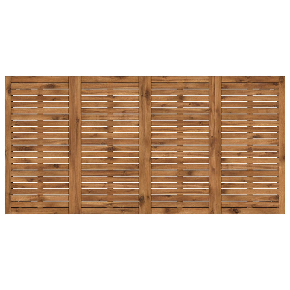 Tuindiner tafel Natuurlijk en Wit 147 x 88,5 x 75 cm